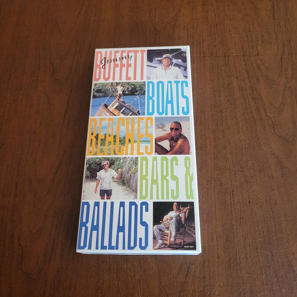 1992 Jimmy Buffet CD Box Set Boats Beaches Bars & Ballads 4 Discs & Booklet